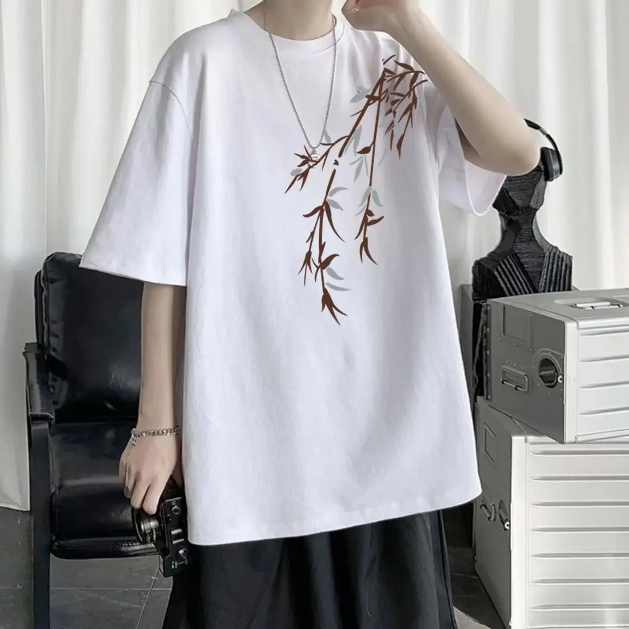 Vintage Tops O Neck Men's T-shirt